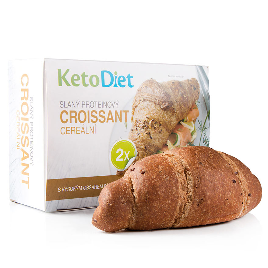 KetoDiet Slaný proteínový croissant cereálny (2 ks – 1 porcia)