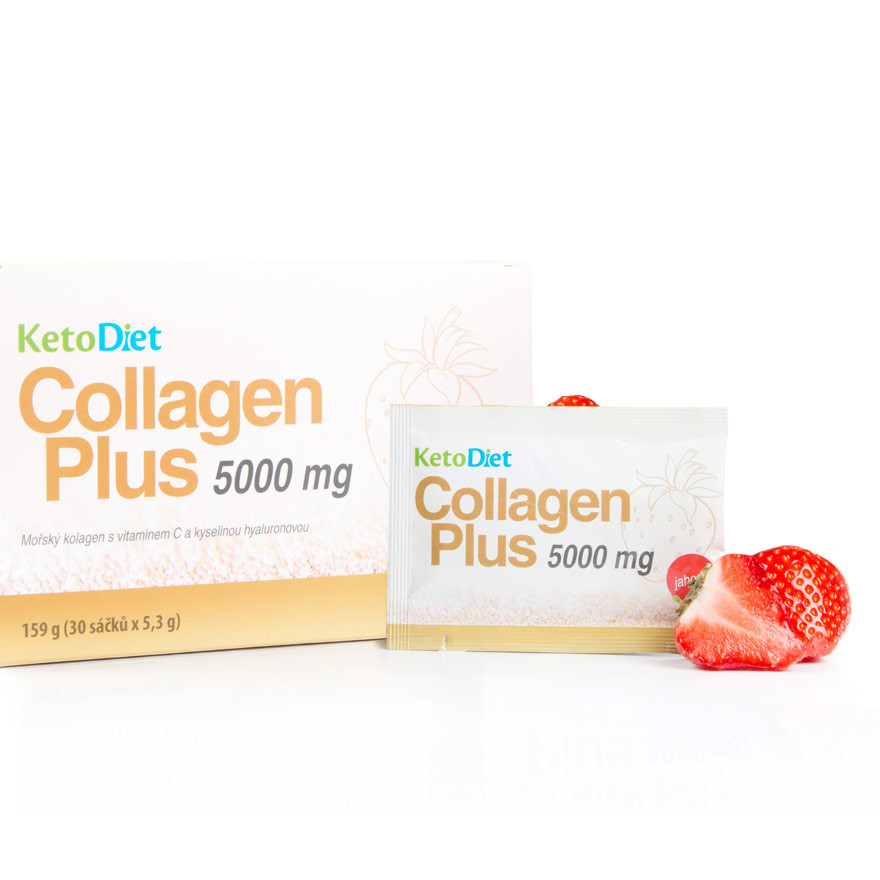 KetoDiet Collagen Plus 5000 mg – príchuť jahody