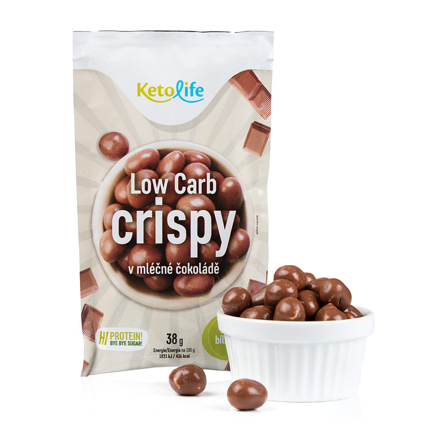 KetoLife CRISPY v mliečnej čokoláde (38 g)