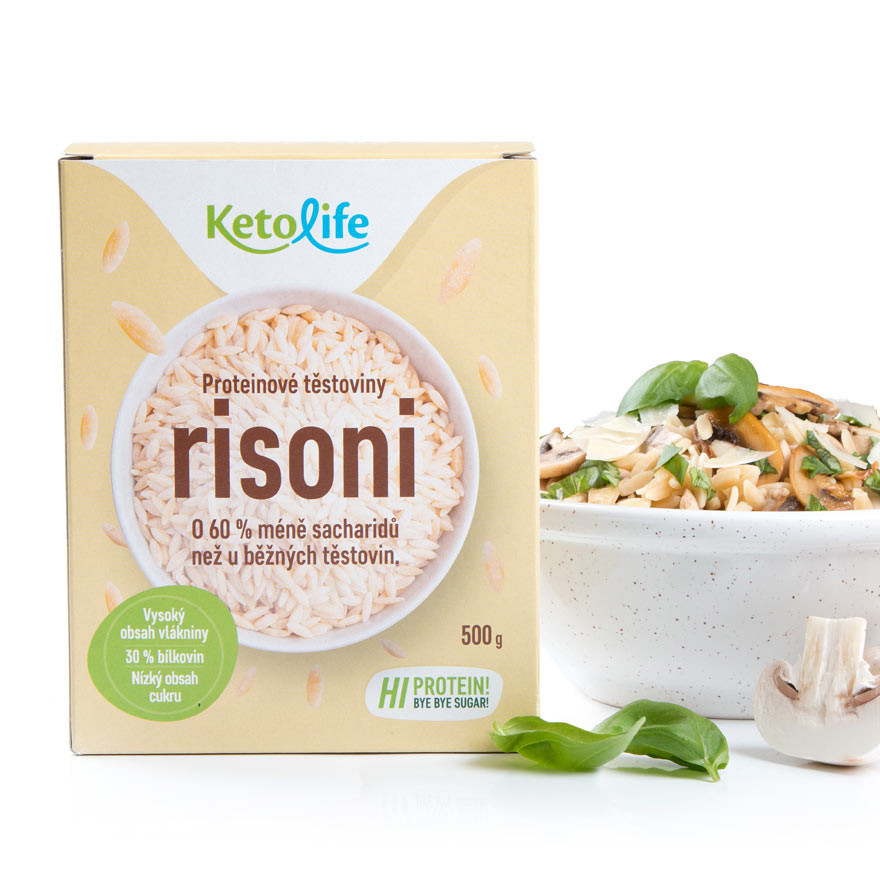 KetoLife Proteínové cestoviny – Risoni (10 porcií)